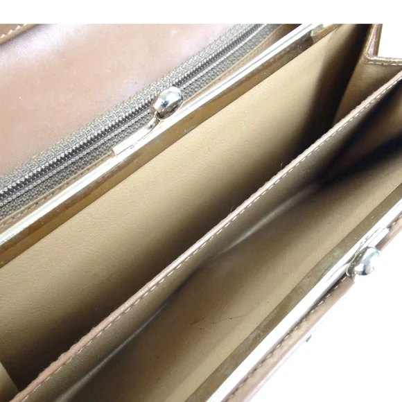 Celine Tan Leather Accessory with Gold Detail - Picture 7 of 9